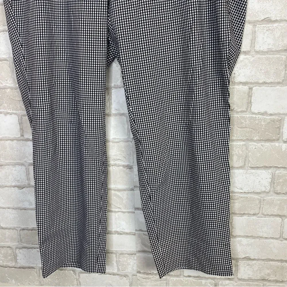 J. Jill Black & White Checkered Plaid Pants Size 24
